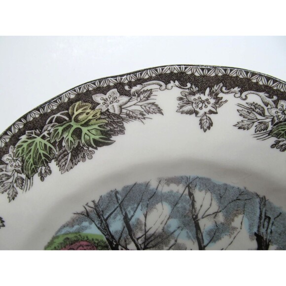 Johnson Brothers Friendly Village Willow By The Brook 10 5/8" Dinner Plate - Picture 2 of 11